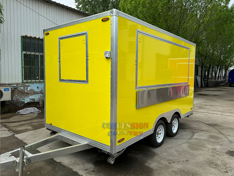 New finished 3.6m(12ft) food trailer.(图2)