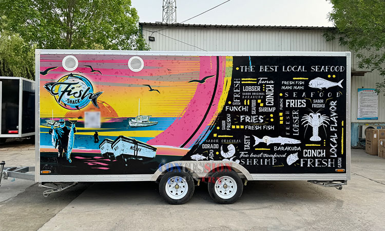 New completed custom food trailer(图1)