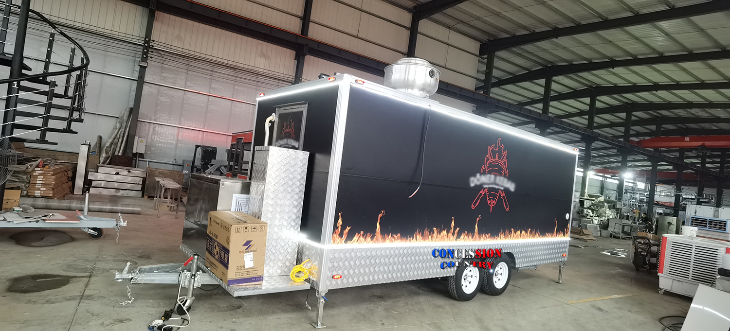 New finished custom food trailer(图3)