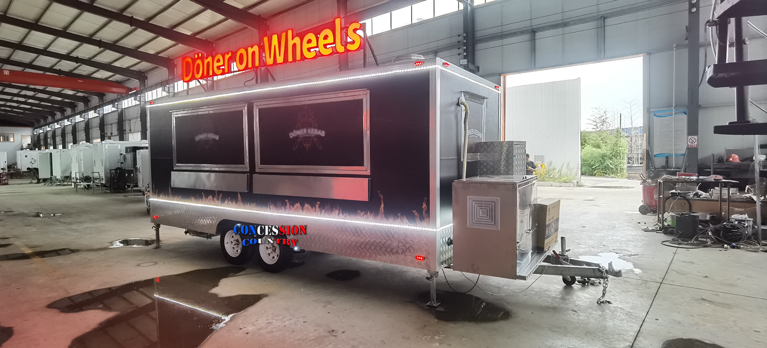 New finished custom food trailer(图2)