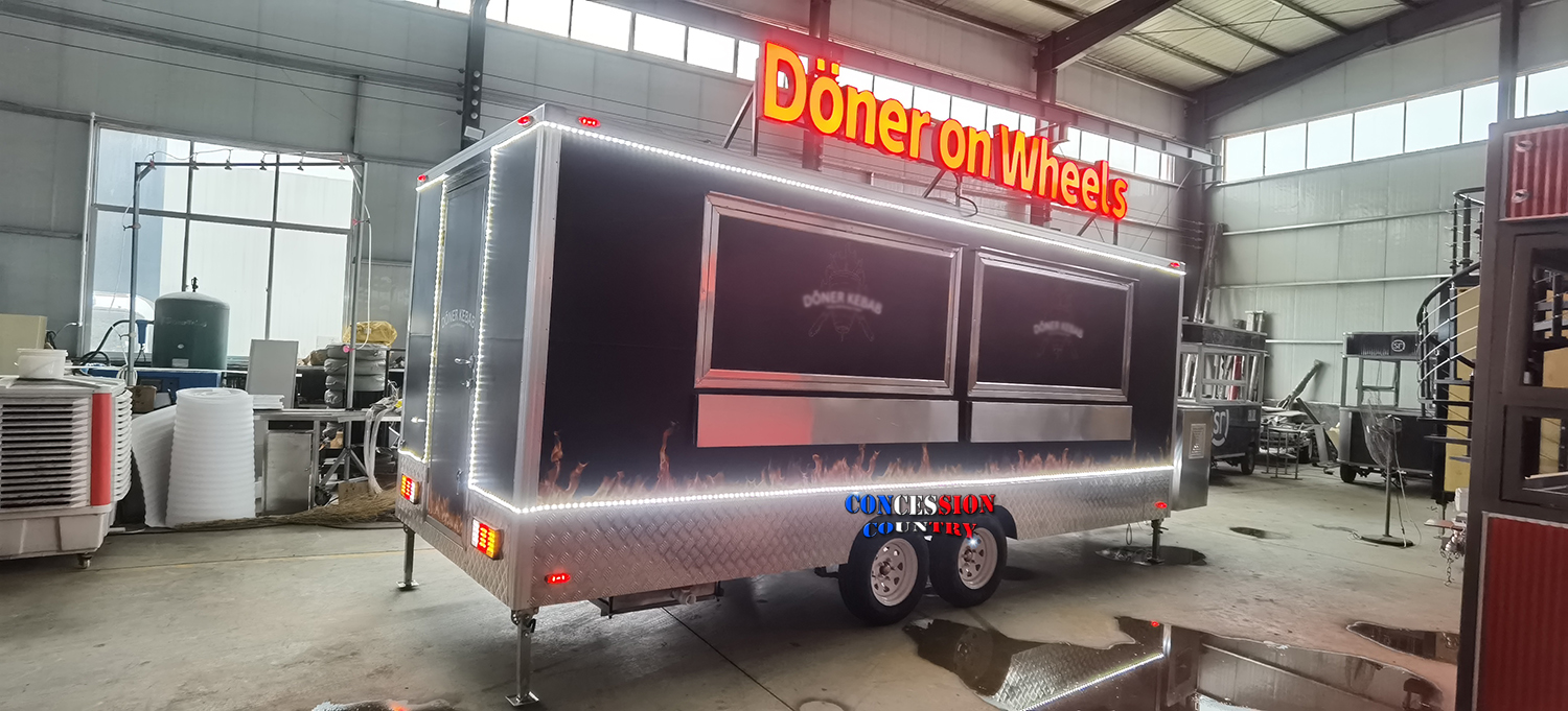 New finished custom food trailer(图1)