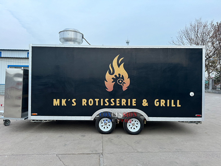Custom 17ft food trailer ready to ship(图2)