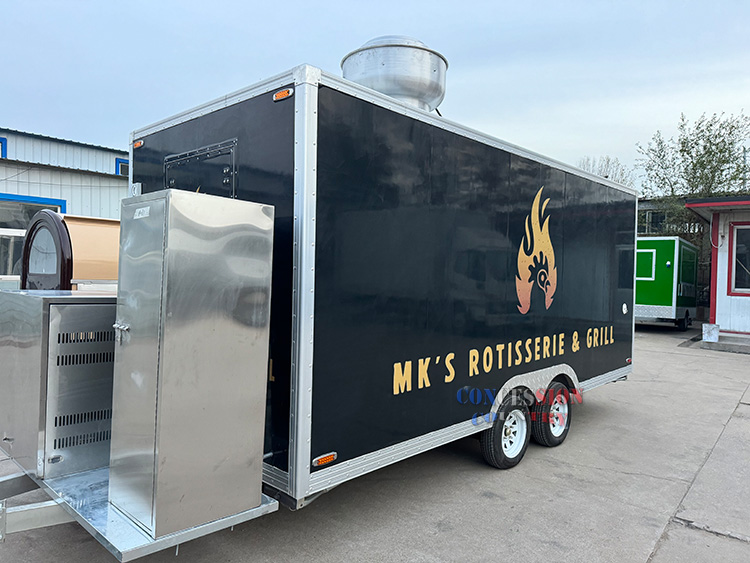 Custom 17ft food trailer ready to ship