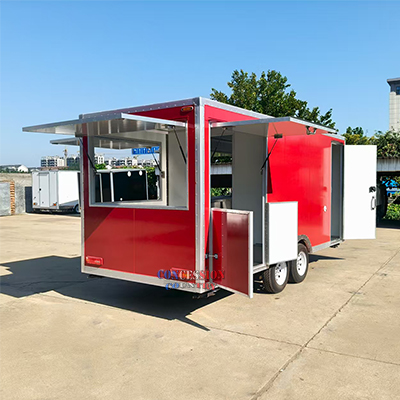 17FT BBQ trailer with porch