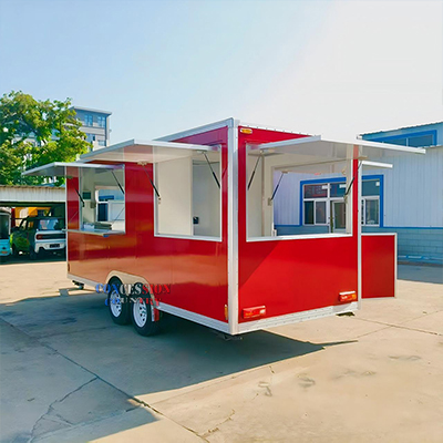 17FT BBQ trailer with porch(图1)
